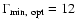 $\Gamma_{{\rm
min,~opt}} = 12$