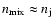 $n_{{\rm mix}}\approx n_{\rm j}$