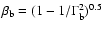 $\beta_{\rm b} = (1 - 1/\Gamma_{\rm b}^2)^{0.5}$