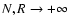 $N,R\rightarrow +\infty$