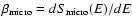 $\beta_{{\rm micro}}=dS_{{\rm micro}}(E)/dE$