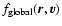 $f_{{\rm global}}({\vec r},{\vec v})$