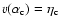 $v(\alpha_{\rm c})=\eta_{\rm c}$