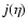 $j(\eta)$