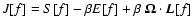 $J[f]=S[f]-\beta E[f]+\beta\ {\bf\Omega}\cdot
{\vec L}[f]$