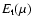 $E_{\rm t}(\mu )$