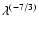 $\lambda^{(-7/3)}$
