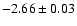 $-2.66\pm 0.03$