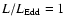$L/L_{\rm Edd}=1$
