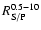 $R^{\rm0.5-10}_{\rm S/P}$