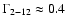 $\Gamma_{\rm 2-12} \approx 0.4$