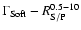 $\Gamma_{\rm Soft} -R_{\rm S/P}^{\rm0.5-10}$