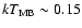 $kT_{\rm MB} \sim 0.15$