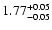 $\rm 1.77^{+0.05}_{-0.05}$