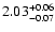 $\rm 2.03^{+0.06}_{-0.07}$
