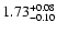 $\rm 1.73^{+0.08}_{-0.10}$