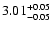 $\rm 3.01^{+0.05}_{-0.05}$