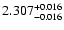 $\rm 2.307^{+0.016}_{-0.016}$