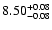 $\rm 8.50^{+0.08}_{-0.08}$