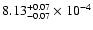$\rm 8.13^{+0.07}_{-0.07}\times10^{-4}$