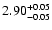 $\rm 2.90^{+0.05}_{-0.05}$