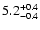 $\rm 5.2^{+0.4}_{-0.4}$