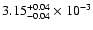 $\rm 3.15^{+0.04}_{-0.04}\times10^{-3}$