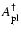 $A^{\dag }_{\rm pl}$