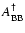 $A^{\dag }_{\rm BB}$