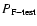 $P_{\rm F-test}$