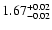 $\rm 1.67^{+0.02}_{-0.02}$