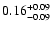$\rm0.16^{+0.09}_{-0.09}$