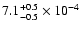 $7.1^{+0.5}_{-0.5}\times10^{-4}$