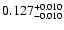 $\rm0.127^{+0.010}_{-0.010}$