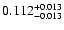 $\rm0.112^{+0.013}_{-0.013}$
