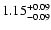 $\rm 1.15^{+0.09}_{-0.09}$