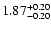 $\rm 1.87^{+0.20}_{-0.20}$