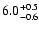 $\rm 6.0^{+0.5}_{-0.6}$