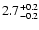 $\rm 2.7^{+0.2}_{-0.2}$