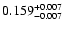 $\rm0.159^{+0.007}_{-0.007}$
