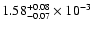 $\rm 1.58^{+0.08}_{-0.07}\times10^{-3}$