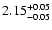 $\rm 2.15^{+0.05}_{-0.05}$