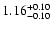 $\rm 1.16^{+0.10}_{-0.10}$