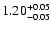 $\rm 1.20^{+0.05}_{-0.05}$