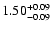 $\rm 1.50^{+0.09}_{-0.09}$