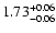 $\rm 1.73^{+0.06}_{-0.06}$
