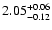 $\rm 2.05^{+0.06}_{-0.12}$