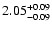 $\rm 2.05^{+0.09}_{-0.09}$