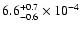 $\rm 6.6^{+0.7}_{-0.6} \times10^{-4}$