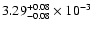 $\rm 3.29^{+0.08}_{-0.08} \times10^{-3}$